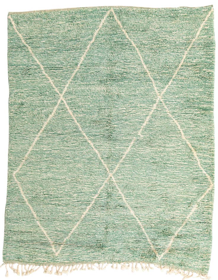 Detail image of 6' 9 x 9' 5 Hand Knotted Moroccan Wool Rug