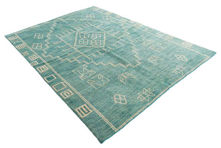 5' 7 x 7' 10 Hand Knotted Moroccan Wool Rug