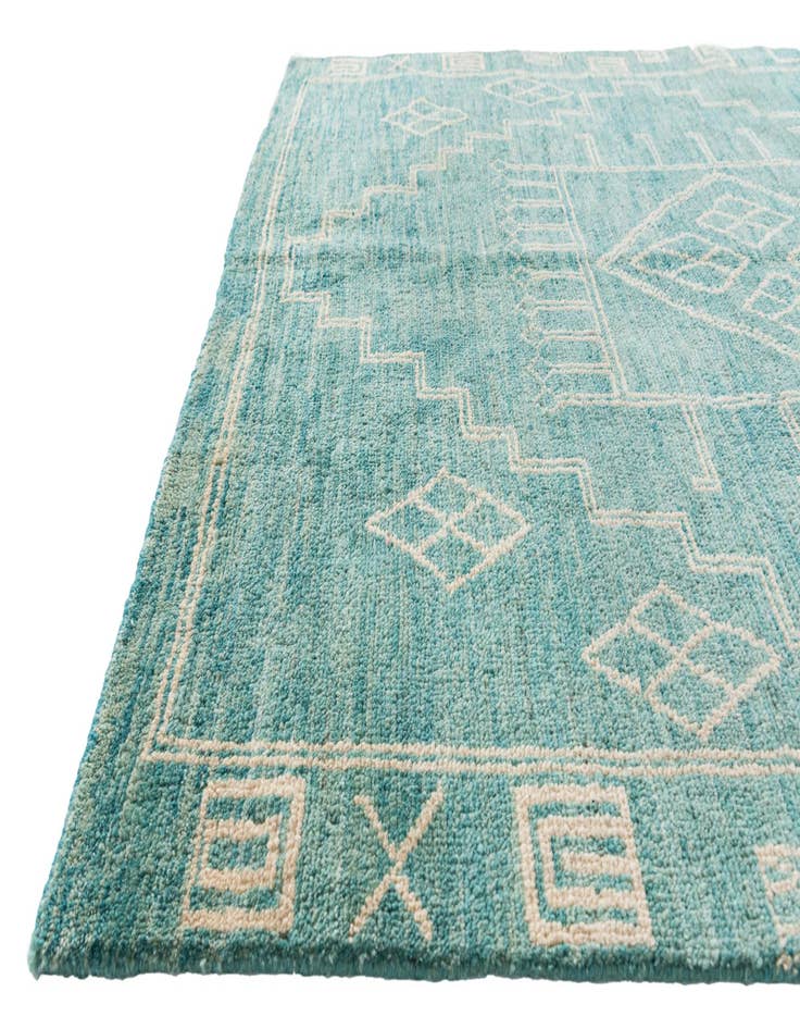Detail image of 5' 7 x 7' 10 Hand Knotted Moroccan Wool Rug