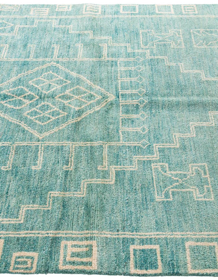 Detail image of 5' 7 x 7' 10  Hand Knotted Moroccan Wool Rug
