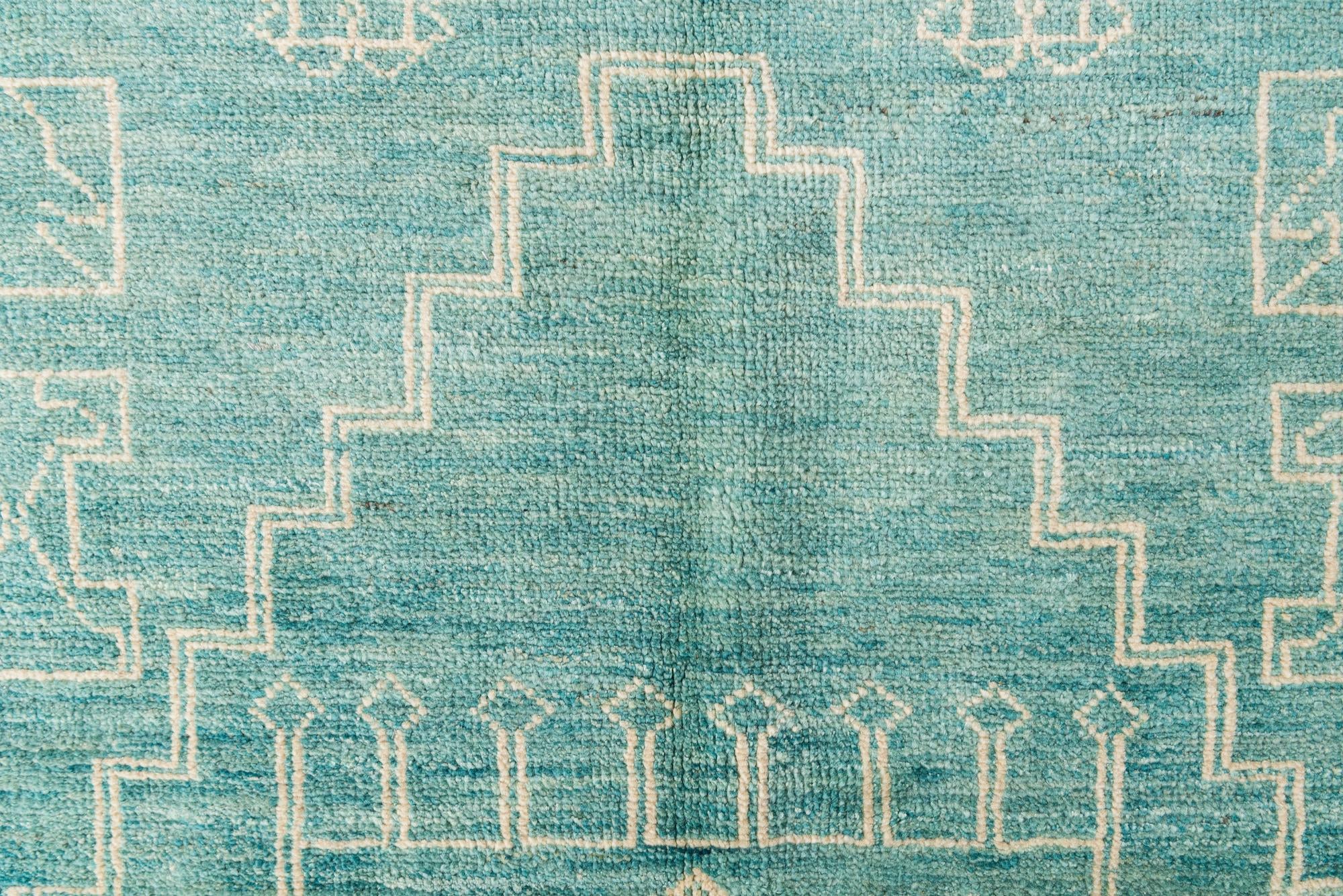 5' 7 x 7' 10 Hand Knotted Moroccan Wool Rug