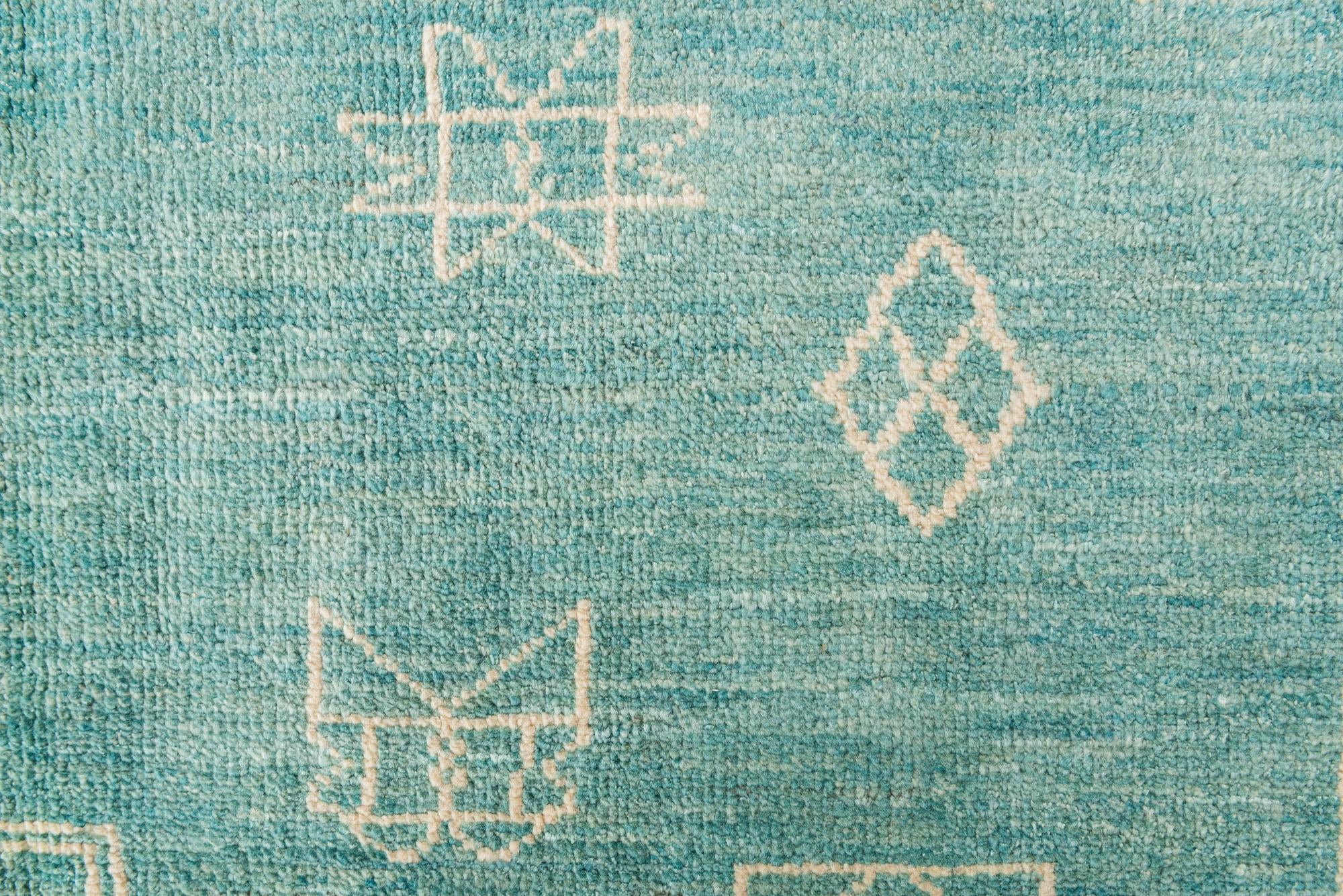 5' 7 x 7' 10 Hand Knotted Moroccan Wool Rug