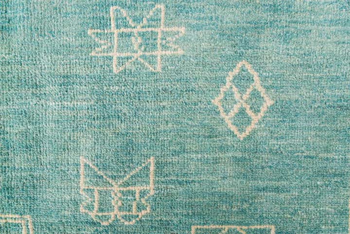 5' 7 x 7' 10 Hand Knotted Moroccan Wool Rug