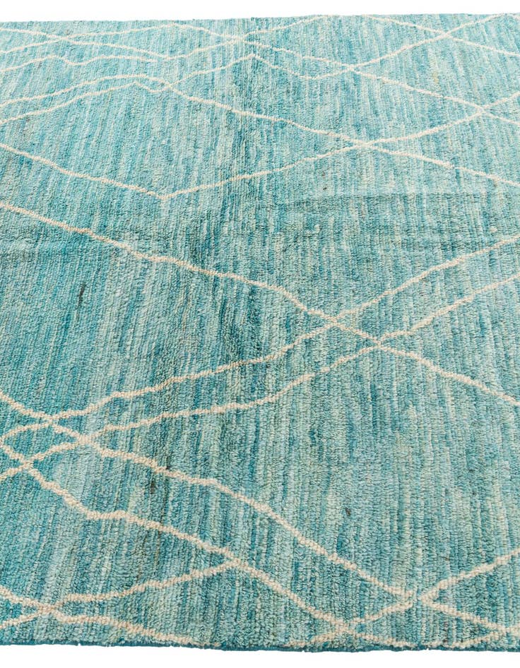 Detail image of 5' 7 x 8' 2  Hand Knotted Moroccan Wool Rug