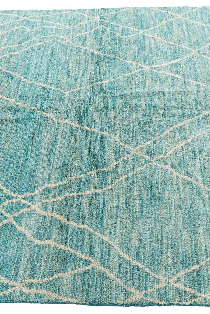 5' 7 x 8' 2 Hand Knotted Moroccan Wool Rug