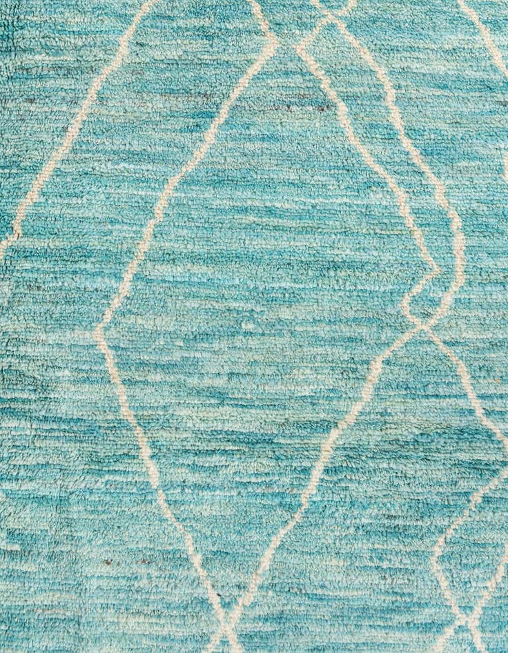 Detail image of 5' 7 x 8' 2  Hand Knotted Moroccan Wool Rug