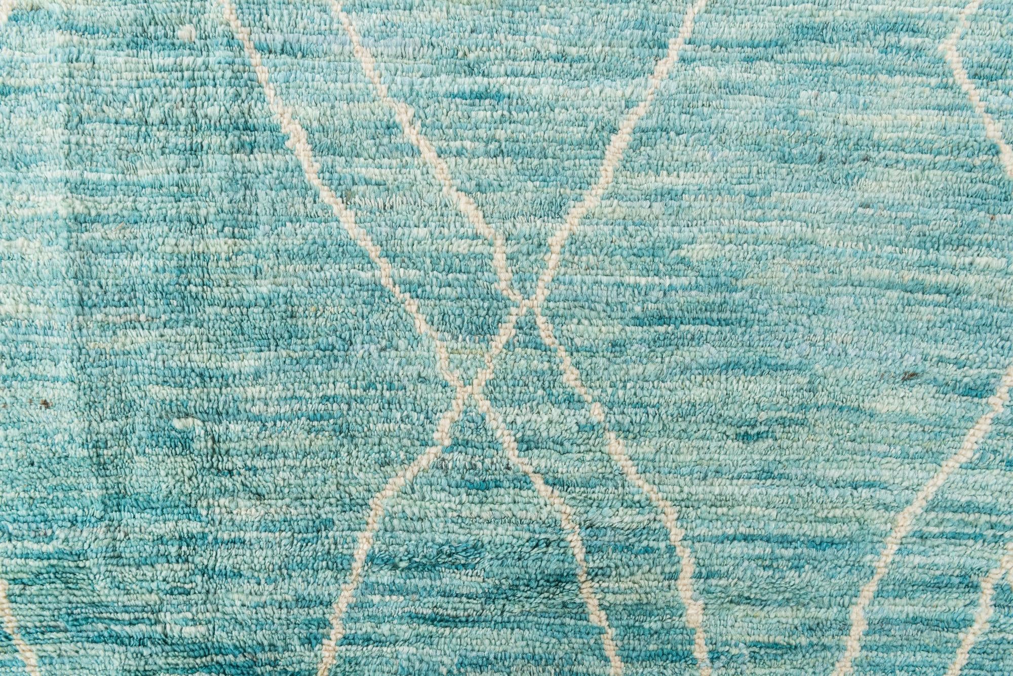 5' 7 x 8' 2 Hand Knotted Moroccan Wool Rug