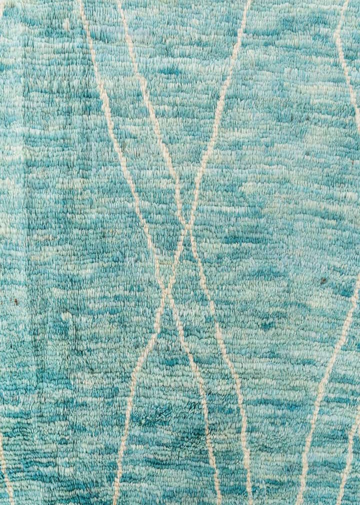 5' 7 x 8' 2 Hand Knotted Moroccan Wool Rug