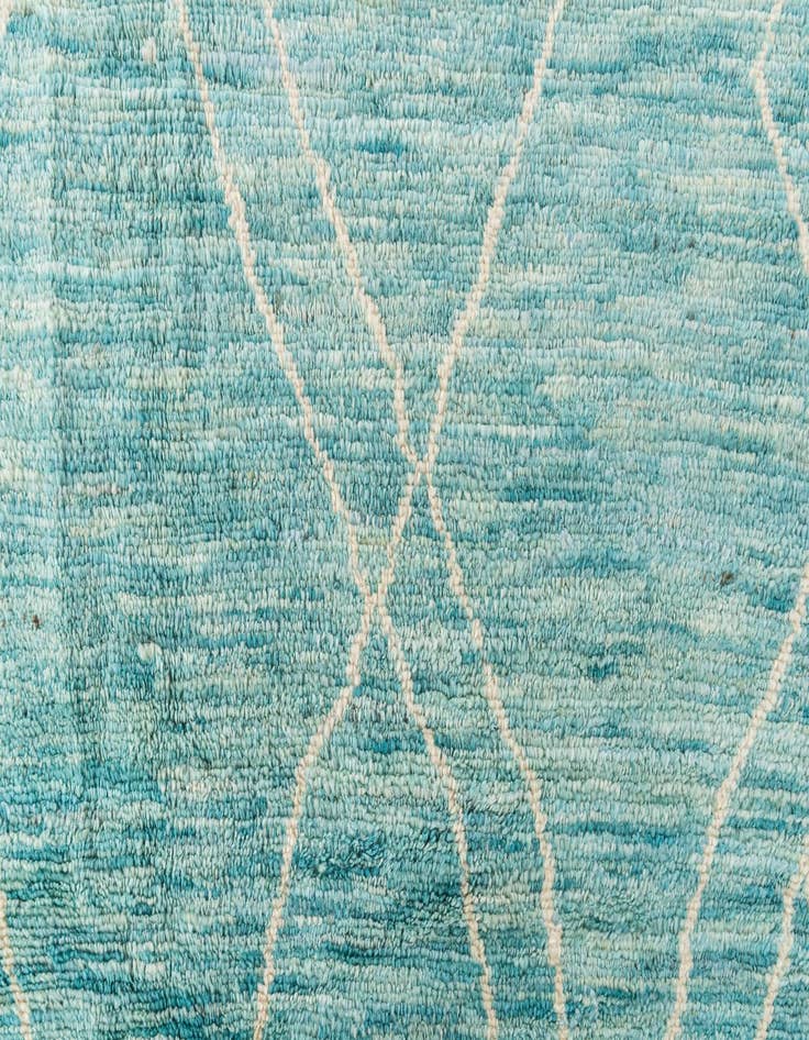 Detail image of 5' 7 x 8' 2  Hand Knotted Moroccan Wool Rug