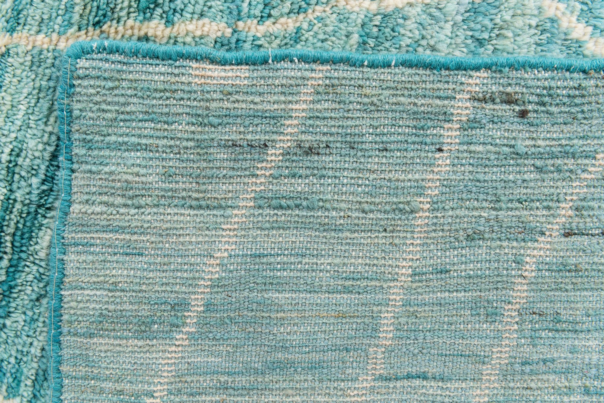 5' 7 x 8' 2 Hand Knotted Moroccan Wool Rug