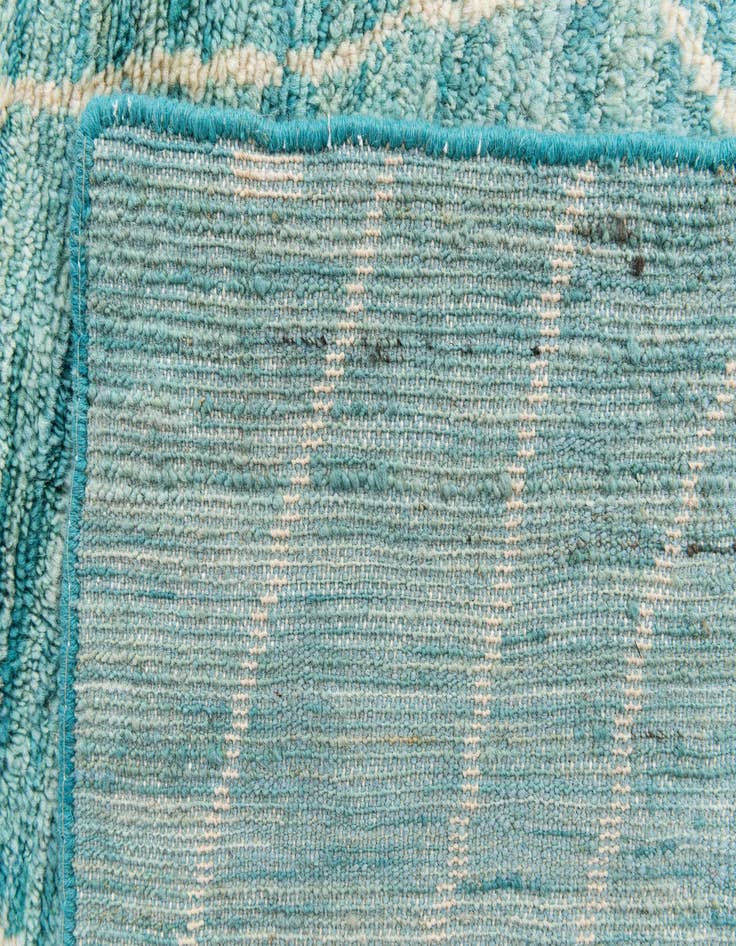 Detail image of 5' 7 x 8' 2  Hand Knotted Moroccan Wool Rug
