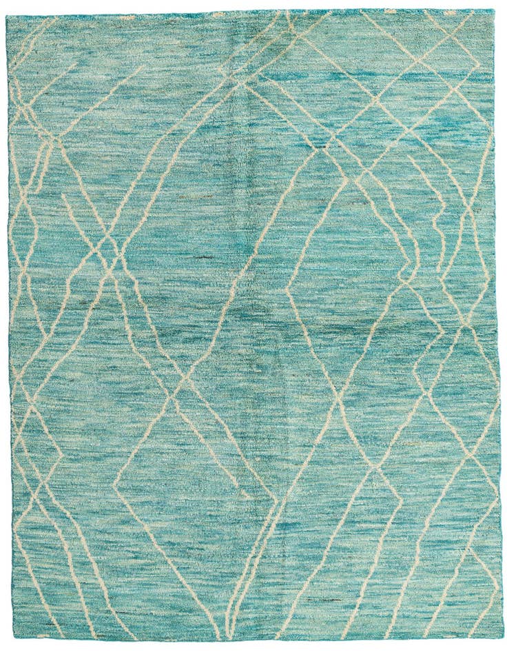 Detail image of 5' 7 x 8' 2 Hand Knotted Moroccan Wool Rug