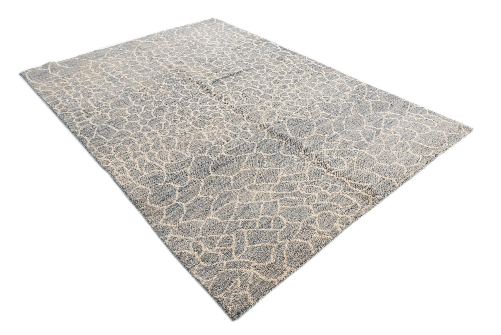 5' 5 x 7' 10 Hand Knotted Moroccan Wool Rug