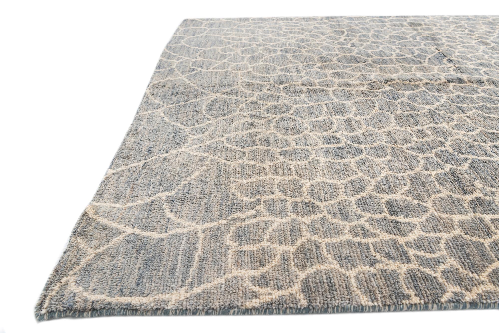 5' 5 x 7' 10 Hand Knotted Moroccan Wool Rug