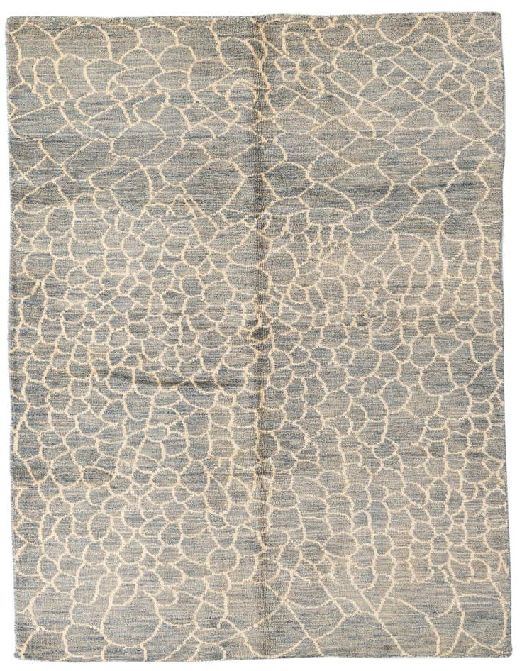 Detail image of 5' 5 x 7' 10 Hand Knotted Moroccan Wool Rug