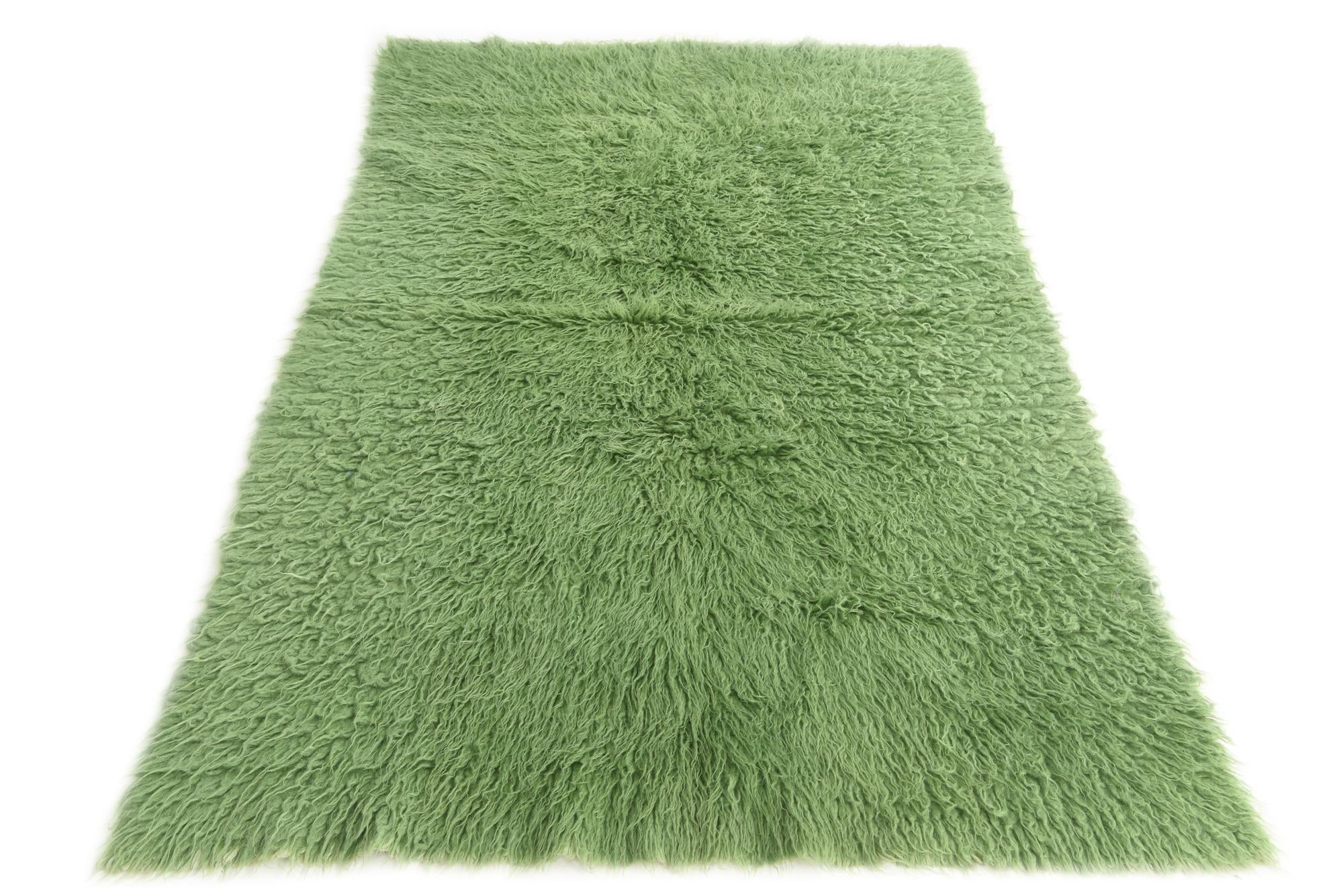 4' 4 x 6' 9 Hand Knotted Moroccan Wool Rug