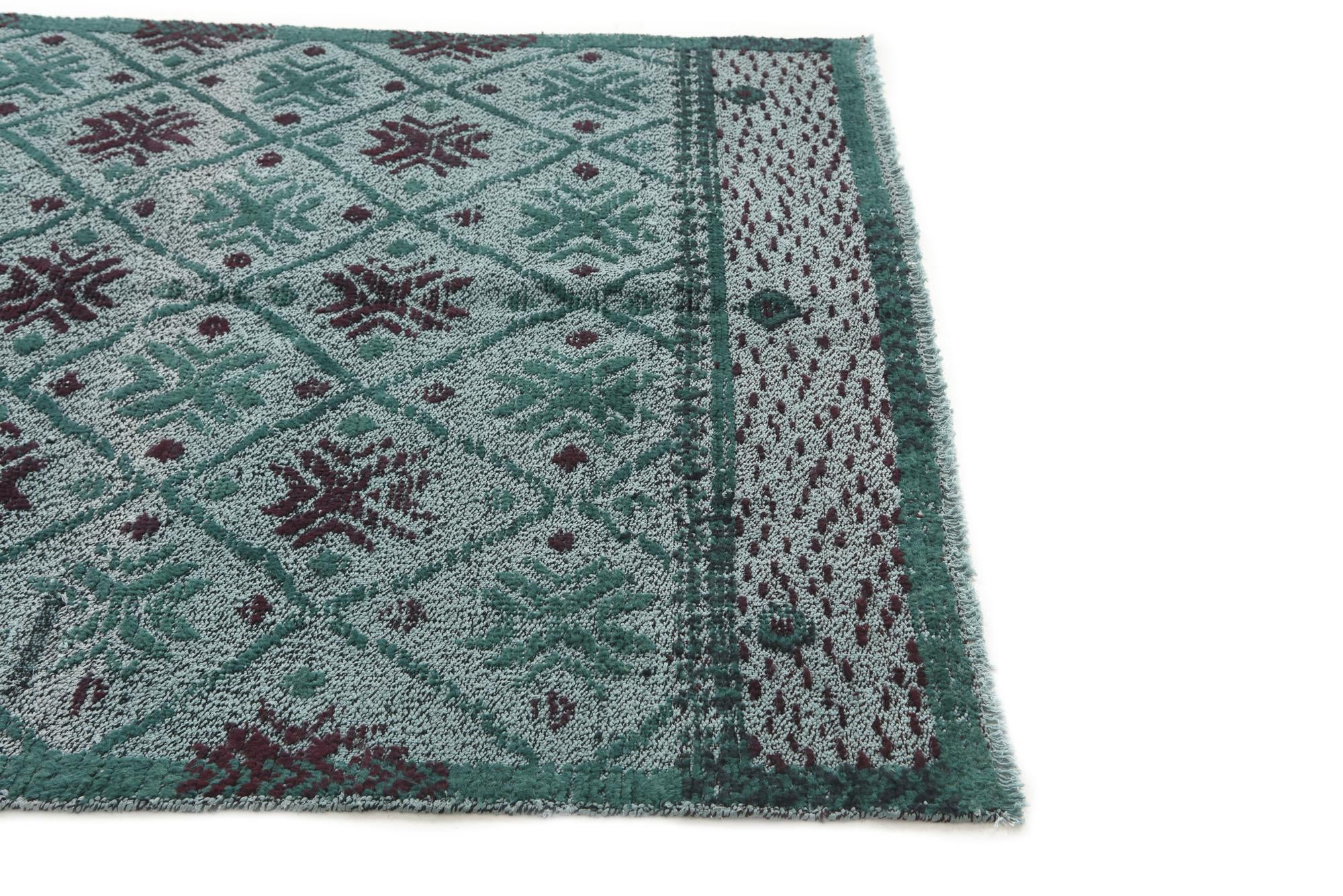5' x 6' 9 Hand Knotted Moroccan Wool Rug