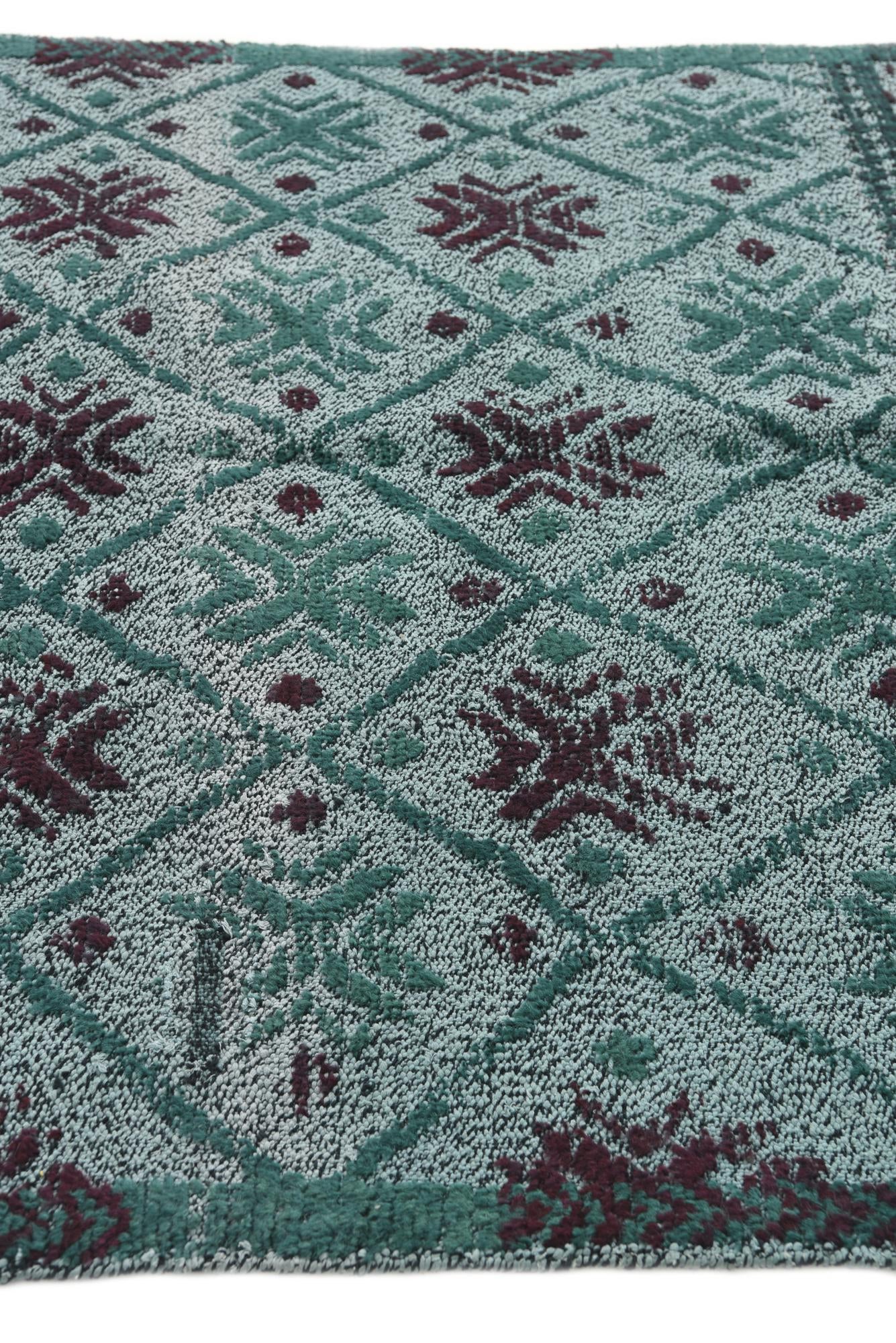 5' x 6' 9 Hand Knotted Moroccan Wool Rug