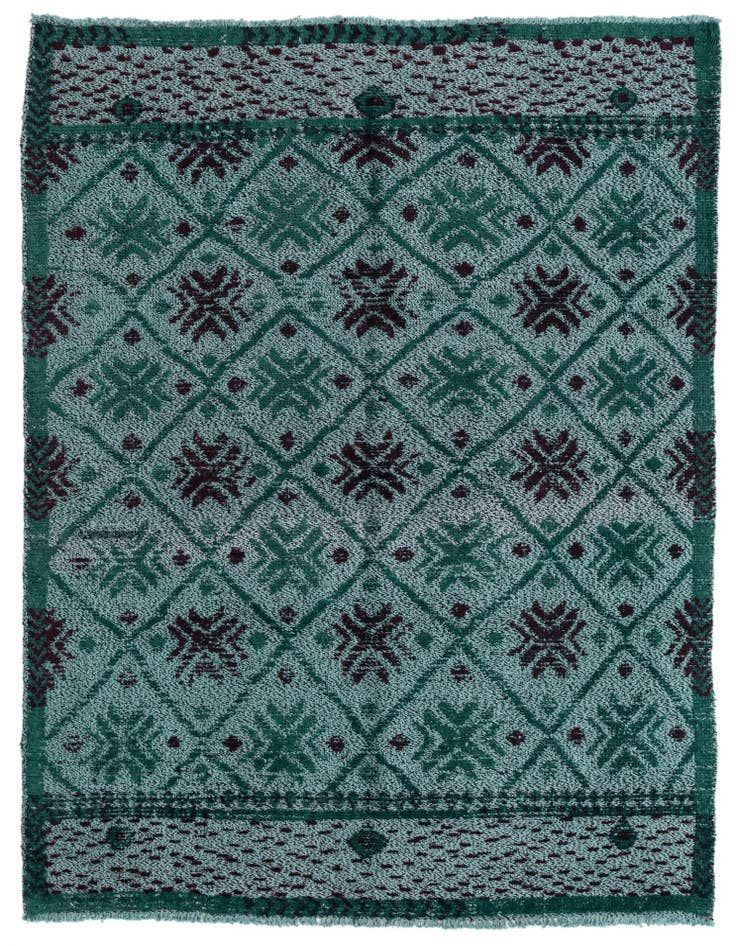 Detail image of 5' x 6' 9 Hand Knotted Moroccan Wool Rug