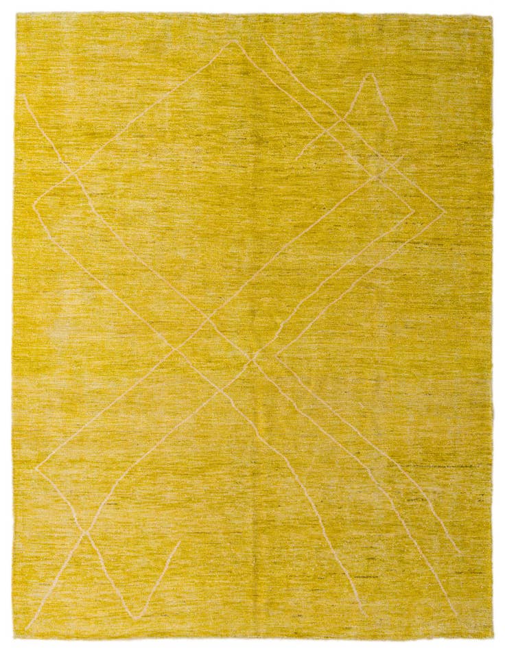 Detail image of 8' 1 x 9' 9 Hand Knotted Moroccan Wool Rug