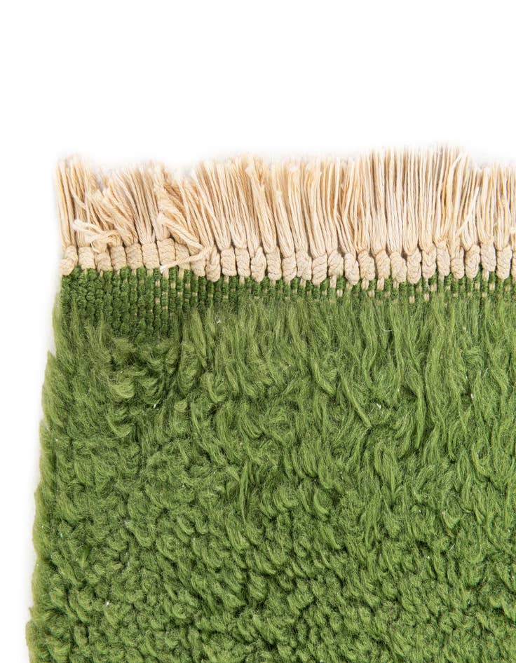 Detail image of 2' 5 x 4' 7 Hand Knotted Moroccan Wool Rug