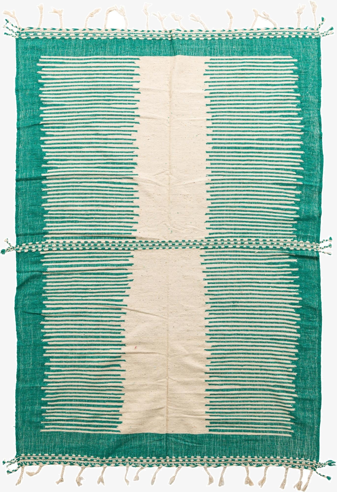 7' x 9' 10  Hand Knotted Moroccan Wool Rug