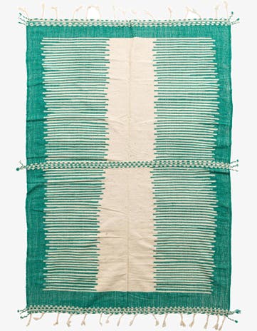 7' x 9' 10 Hand Knotted Moroccan Wool Rug