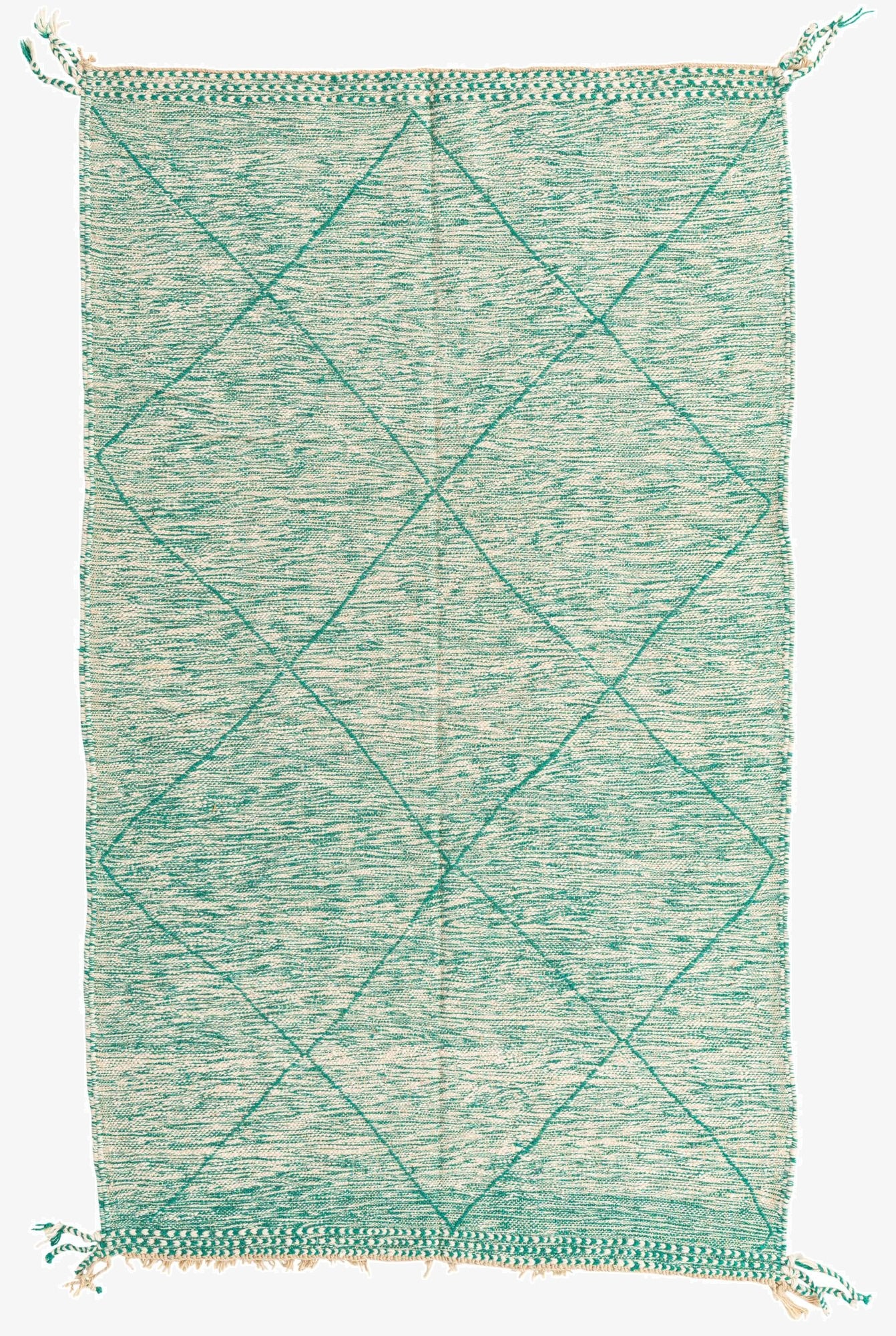 5' x 8' 4  Hand Knotted Moroccan Wool Rug