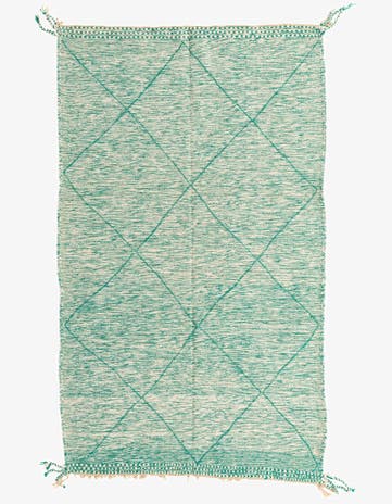 5' x 8' 4 Hand Knotted Moroccan Wool Rug