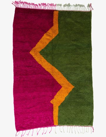 7' x 10' Hand Knotted Moroccan Wool Rug