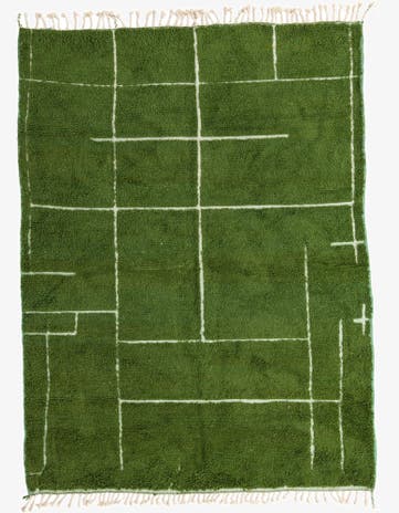 7' 2 x 9' 6 Hand Knotted Moroccan Wool Rug