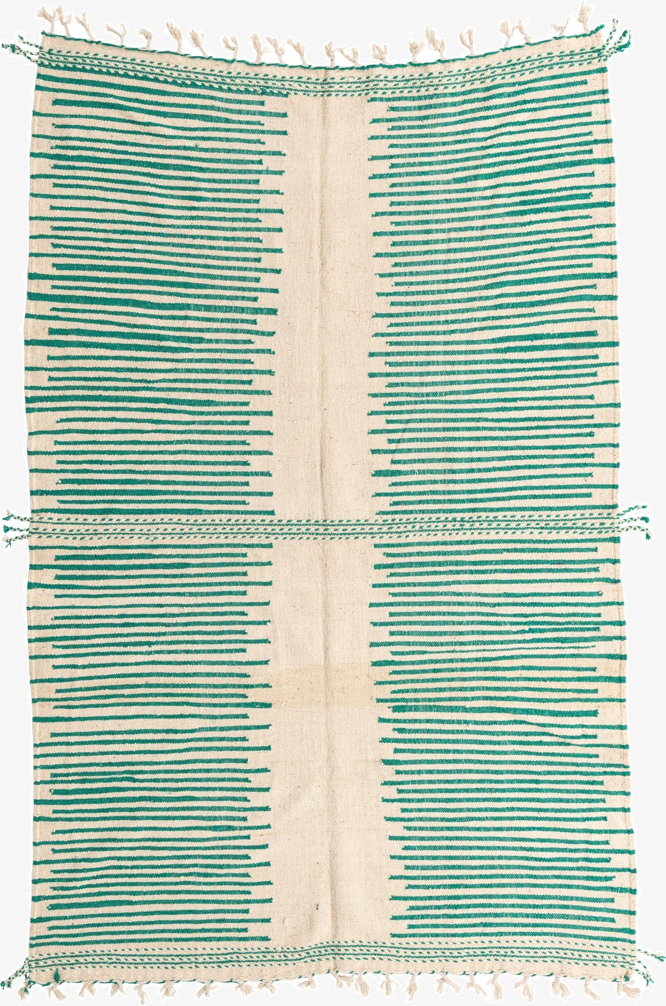 7' x 10' 6  Hand Knotted Moroccan Wool Rug