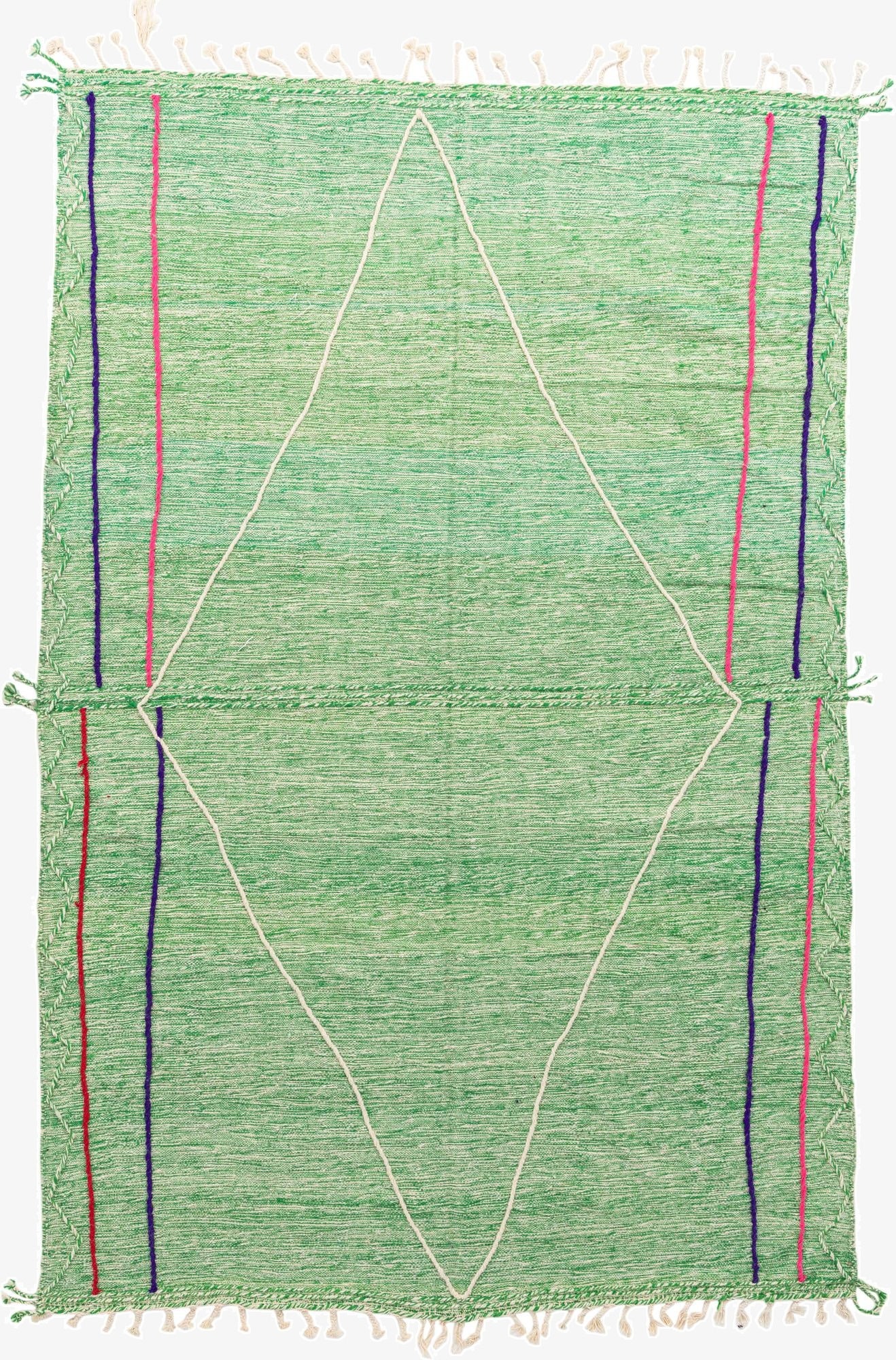 6' 10 x 9' 3  Hand Knotted Moroccan Wool Rug