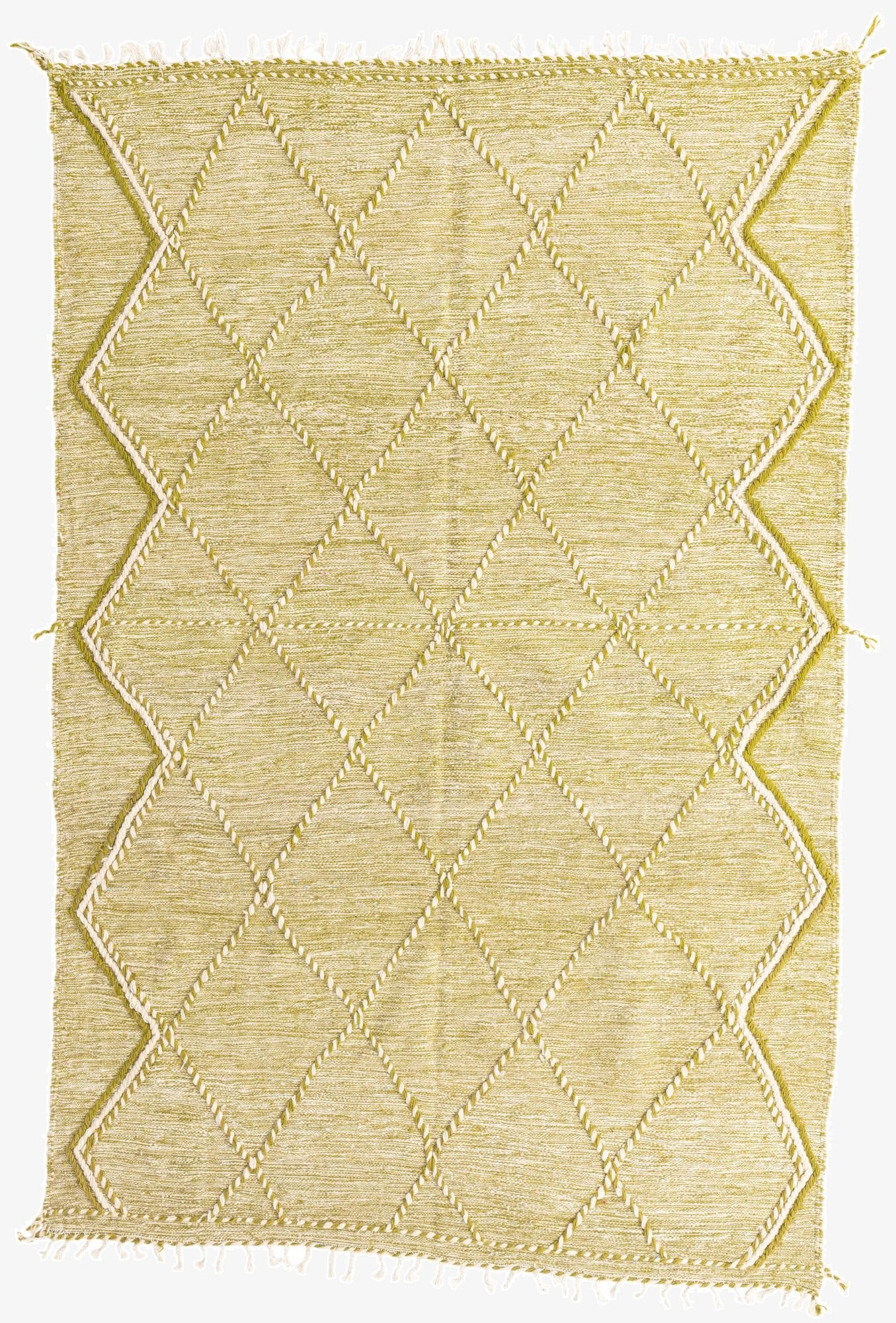 6' 9 x 10'  Hand Knotted Moroccan Wool Rug