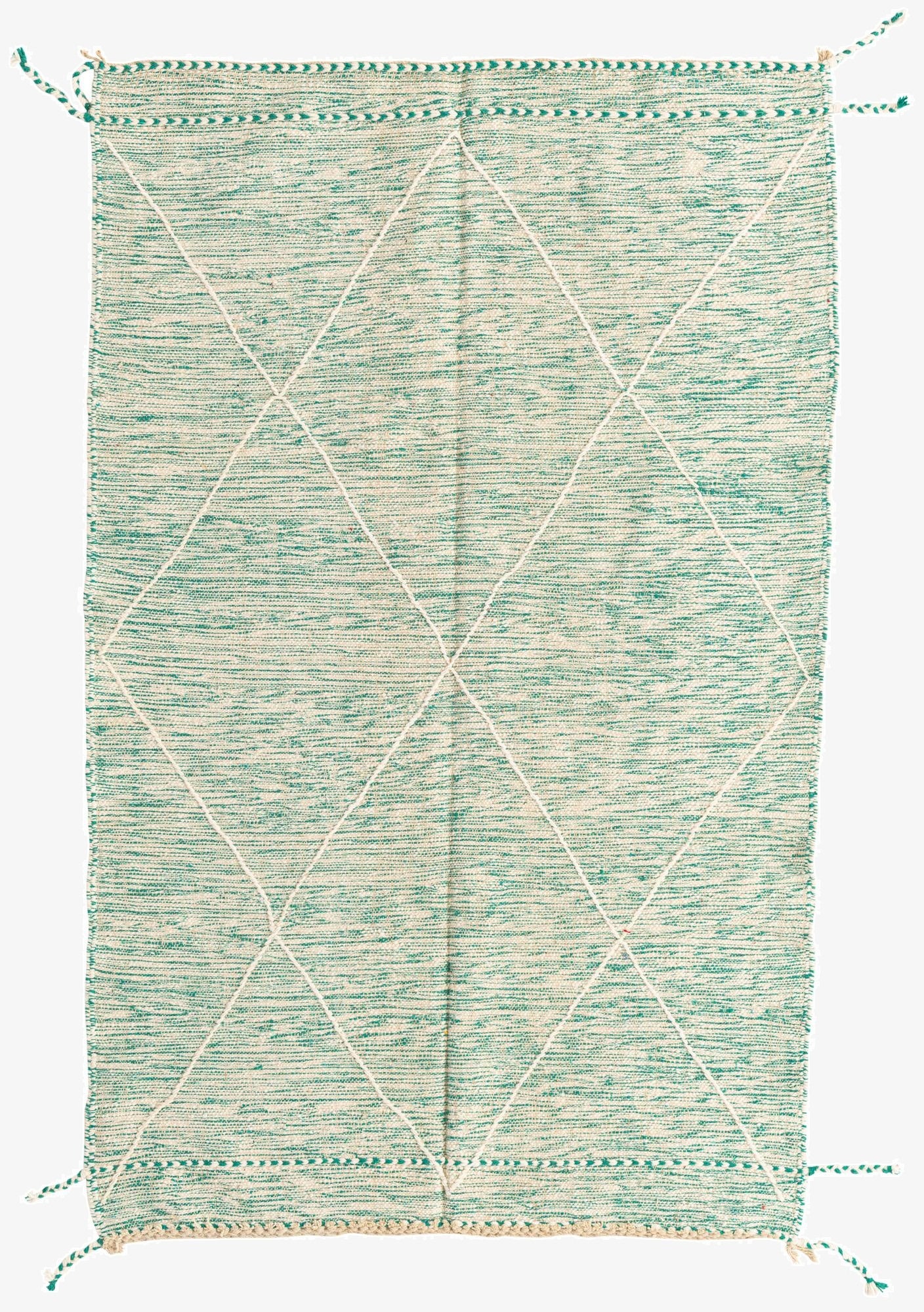 5' x 8'  Hand Knotted Moroccan Wool Rug