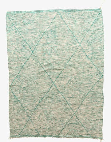 9' 4 x 12' 7 Hand Knotted Moroccan Wool Rug