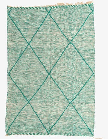 6' 6 x 9' 7 Hand Knotted Moroccan Wool Rug