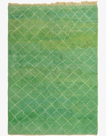 6' 9 x 10' Hand Knotted Moroccan Wool Rug