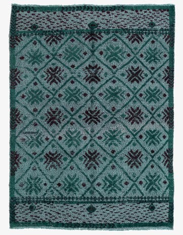 5' x 6' 9 Hand Knotted Moroccan Wool Rug