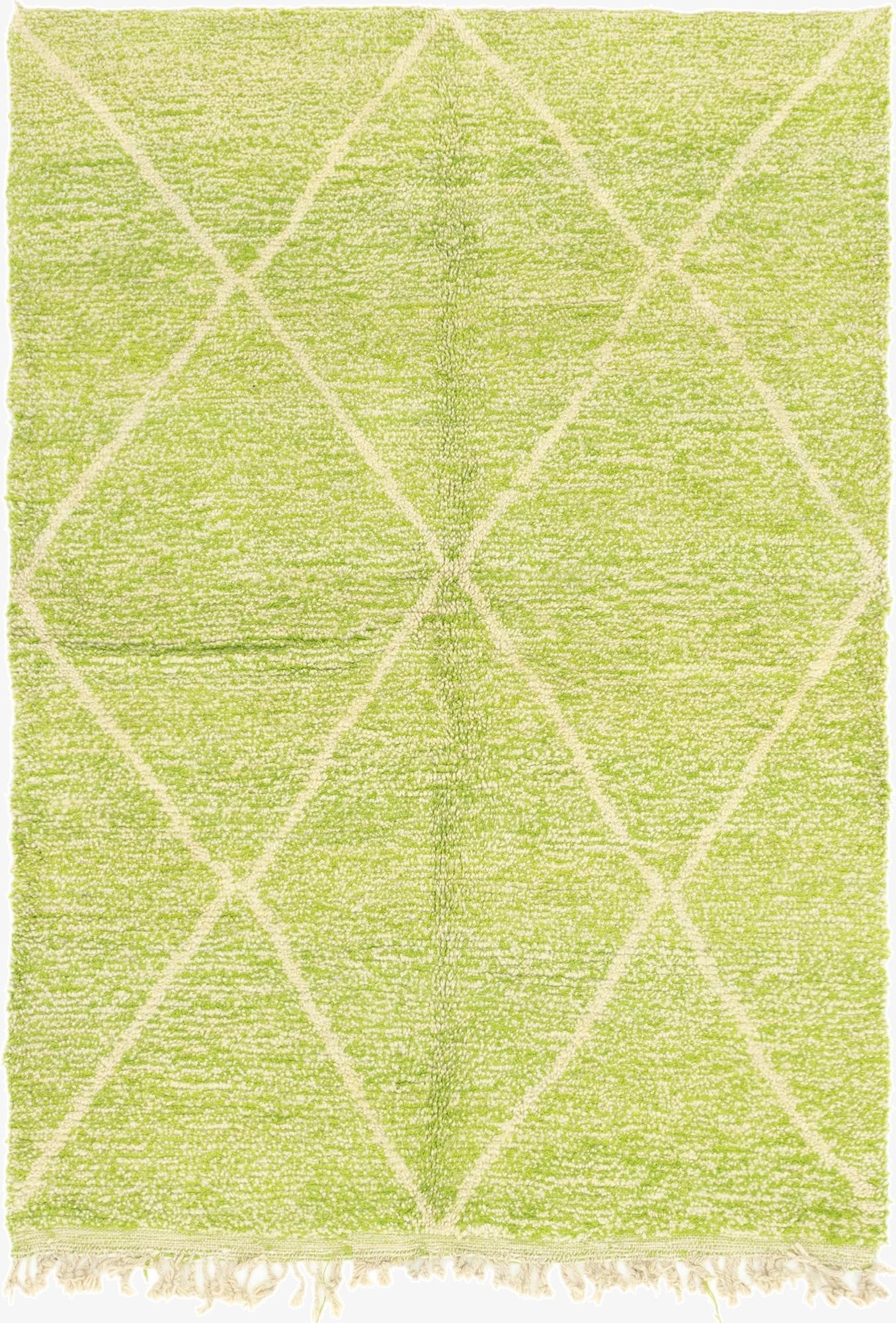 5' 5 x 7' 10  Hand Knotted Moroccan Wool Rug