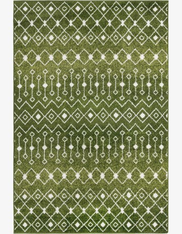 Green Moroccan Trellis Rug