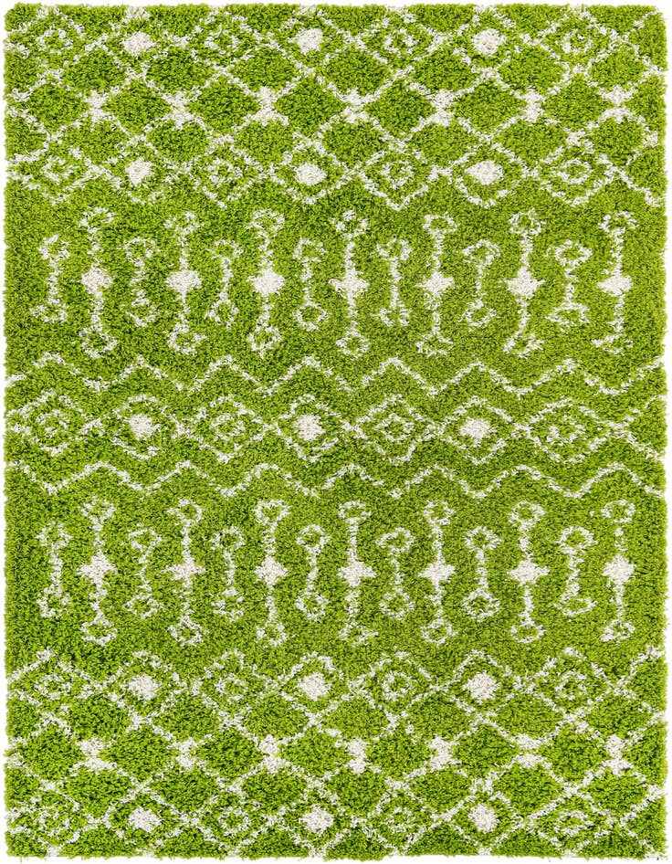 Detail image of 5' 3 x 8' Moroccan Trellis Shag Rug