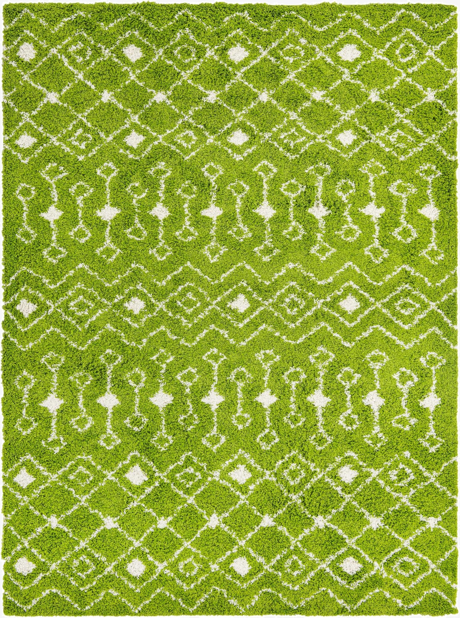 9' x 12' Moroccan Trellis Shag Rug