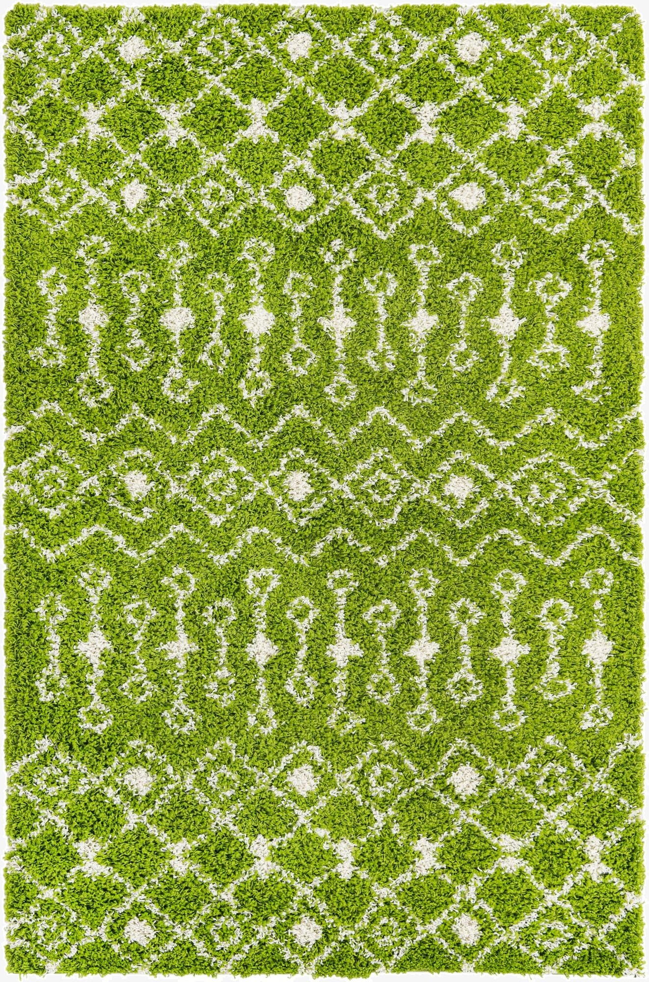 5' 3 x 8' Moroccan Trellis Shag Rug