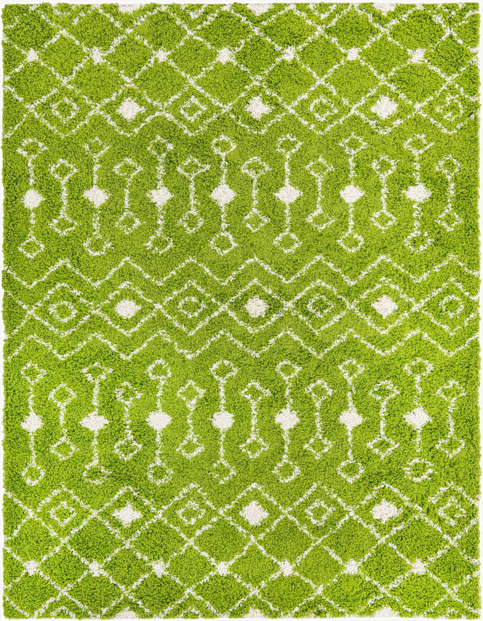 7' 10 x 10' Moroccan Trellis Shag Rug