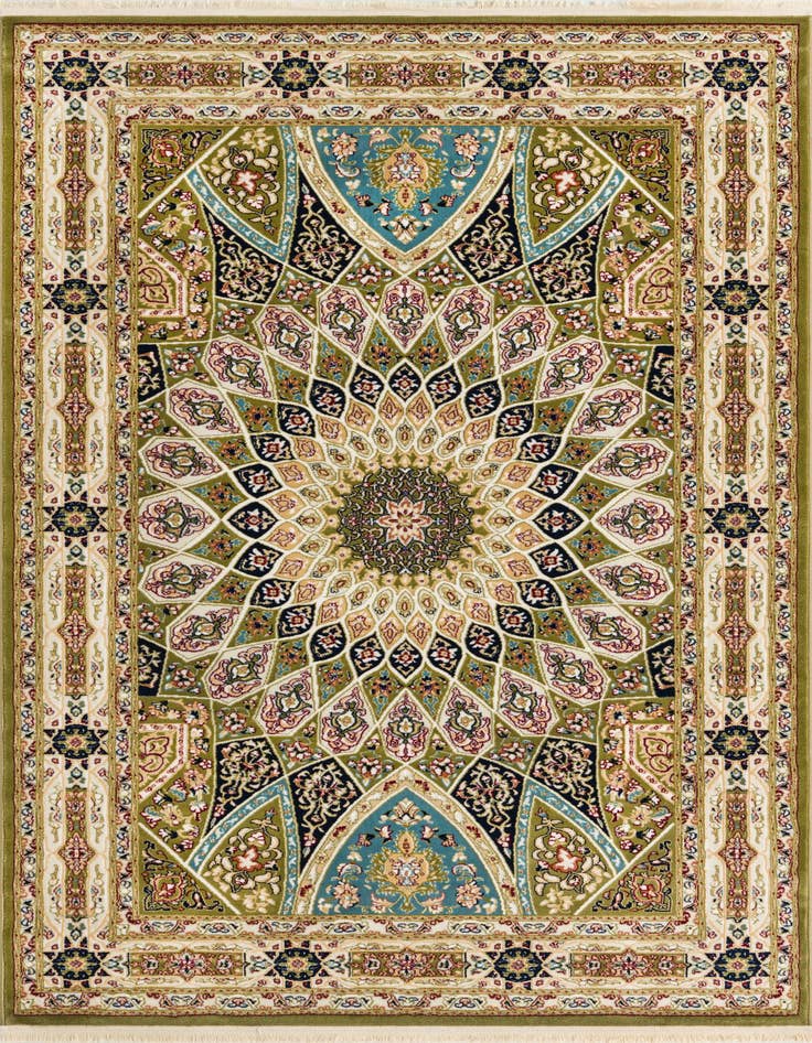 Detail image of 5' 3 x 8' Nain Design Rug