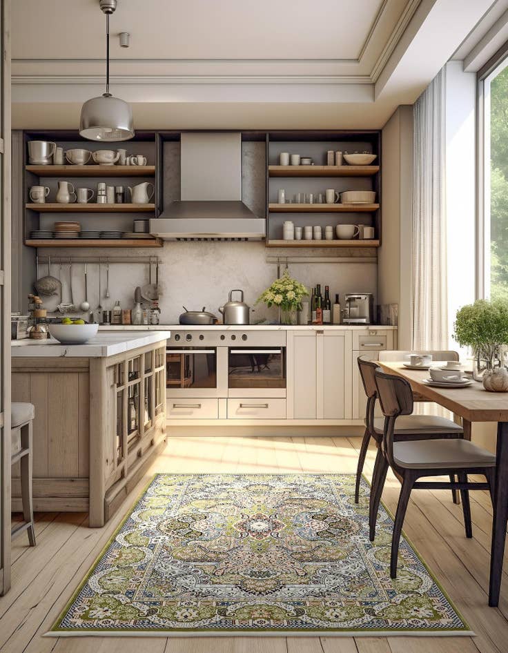 Detail image of 10' x 13' Nain Design Rug