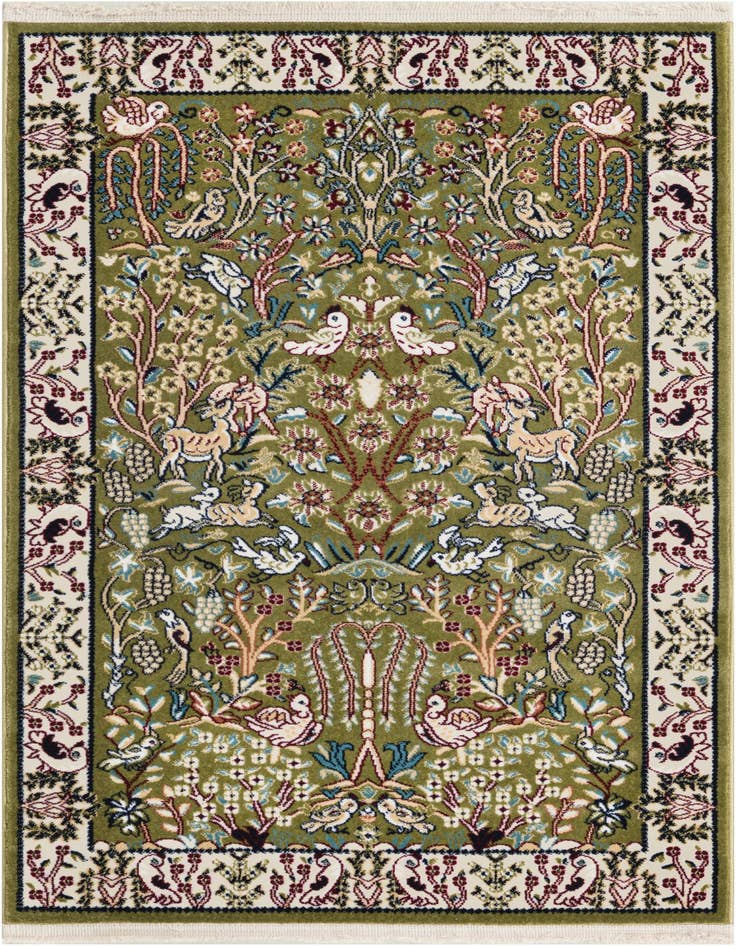 Detail image of 2' 7 x 4' Nain Design Rug