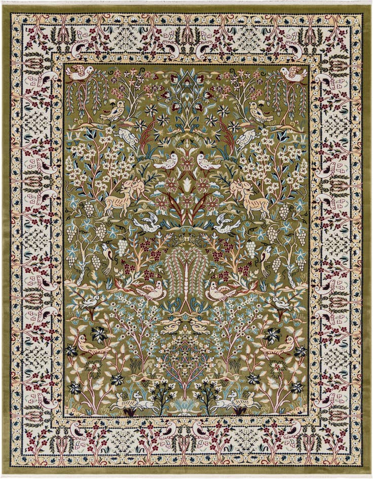 Detail image of 7' 10 x 11' Nain Design Rug