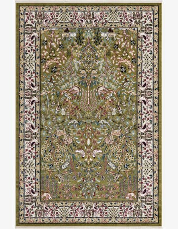 Green Nain Design Rug
